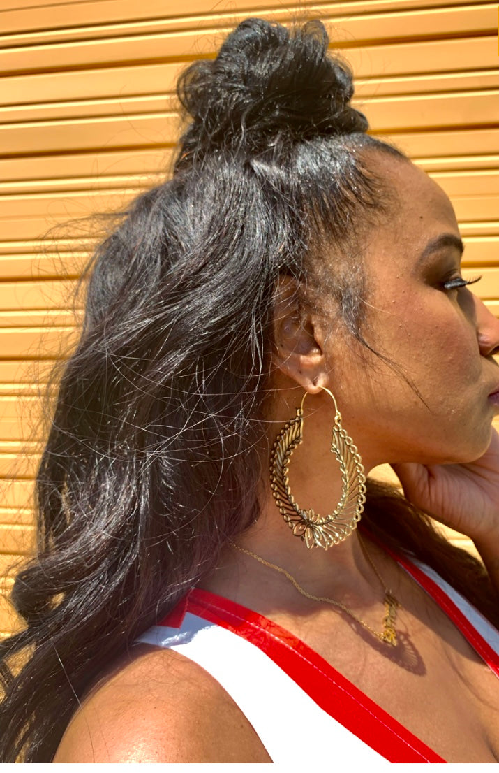 Tribal authentic brass hoop
