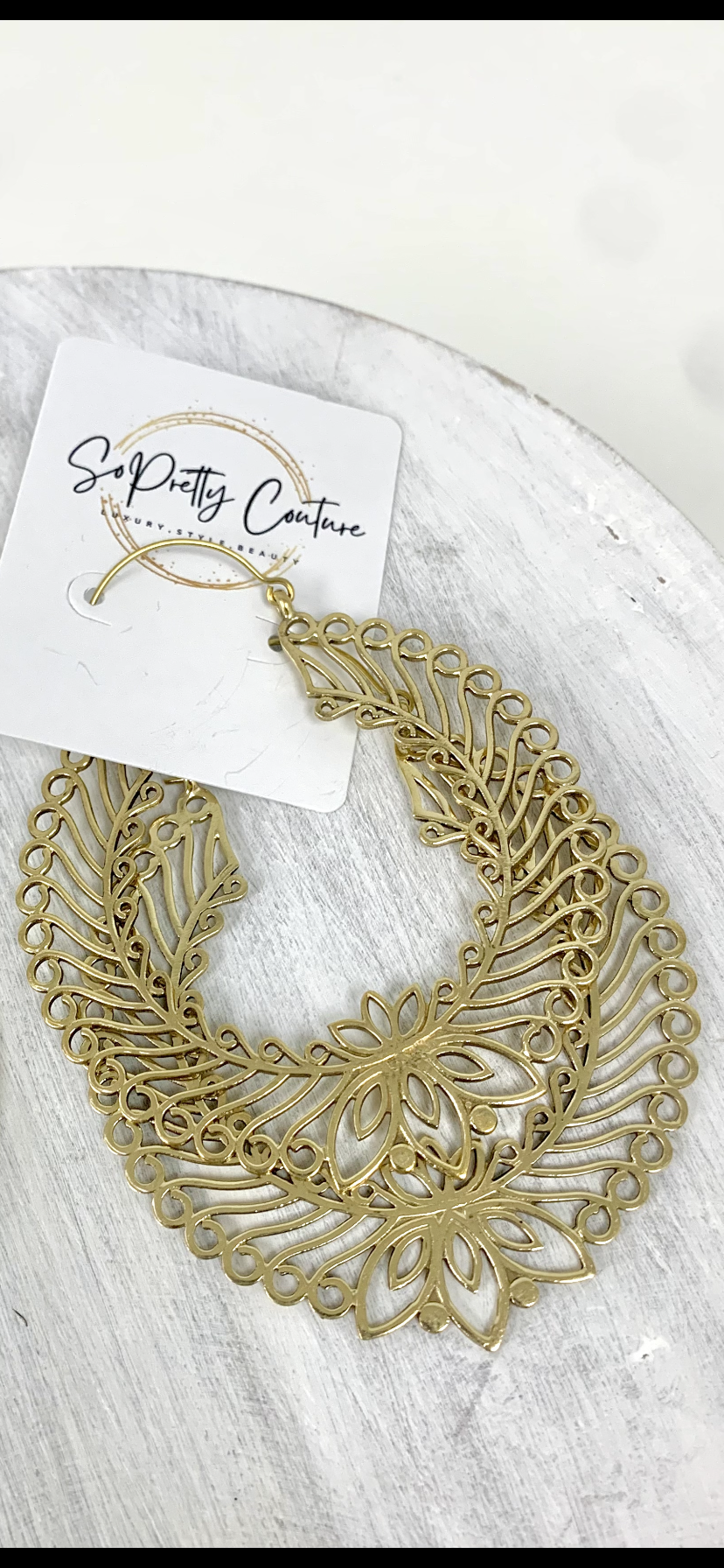 Tribal authentic brass hoop